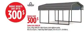 Canadian Tire Hard-Top Steel Carport, 10 x 15 x 8´ h offer