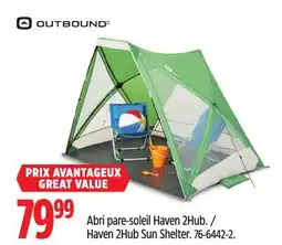 Canadian Tire Outbound Haven 2Hub Sun Shelter offer