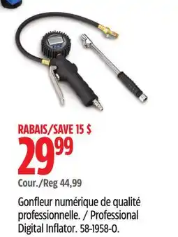 Canadian Tire Mastercraft Professional Digital Inflator offer