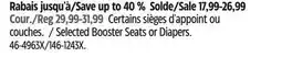 Canadian Tire elected Booster Seats or Diapers offer