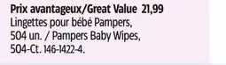 Canadian Tire Pampers Baby Wipes offer