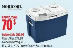 Canadian Tire Mobicool 12V Power Cooler, 34L offer