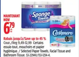 Canadian Tire Selected Paper Towels, Facial Tissue and Bathroom Tissue offer