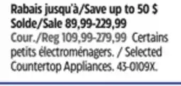Canadian Tire Selected Countertop Appliances offer