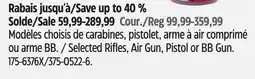 Canadian Tire Stoeger Selected Rifles, Air Gun, Pistol or BB Gun offer