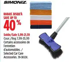 Canadian Tire Simoniz Selected Car Care Accessories offer