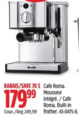 Canadian Tire Breville Cafe Roma offer