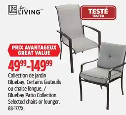 Canadian Tire For Living Bluebay Patio Collection. Selected chairs or lounger offer