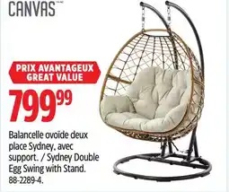 Canadian Tire Sydney Double Egg Swing with Stand offer