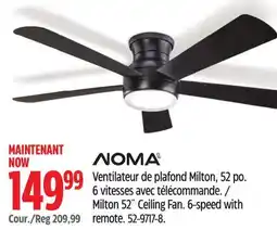 Canadian Tire NOMA Milton 52˝ Ceiling Fan offer