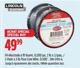Canadian Tire Lincoln Electric 2-Pack x 2-lb Flux-Core Wire offer