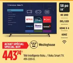 Canadian Tire Roku Smart TV offer