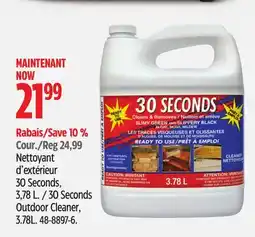 Canadian Tire 30 Seconds Outdoor Cleaner offer