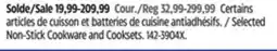 Canadian Tire Selected Non-Stick Cookware and Cook sets offer