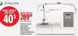 Canadian Tire SINGER 6180 Brilliance Computerized Sewing Machine offer