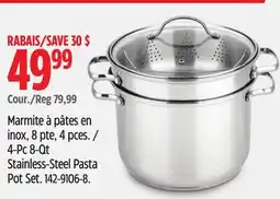 Canadian Tire 4-Pc 8-Qt Stainless-Steel Pasta Pot Set offer