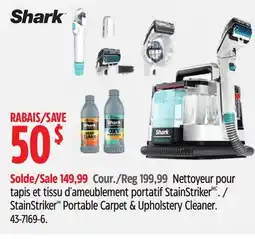 Canadian Tire Shark StainStriker Portable Carpet & Upholstery Cleaner offer