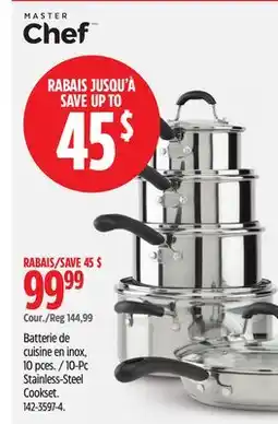 Canadian Tire Master Chef 10-Pc Stainless-Steel Cookset offer