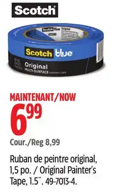 Canadian Tire Scotch blue Original Painter's Tape, 1.5˝ offer