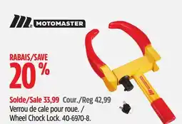 Canadian Tire Wheel Chock Lock offer