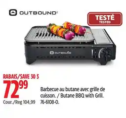 Canadian Tire Outbound Butane BBQ with Grill offer