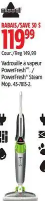Canadian Tire Bissell PowerFresh Steam Mop offer