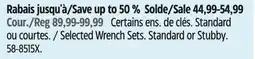 Canadian Tire Maximum Selected Wrench Sets offer