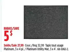Canadian Tire Platinum Utility Mat offer