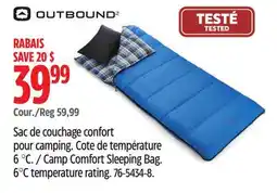 Canadian Tire Outbound Camp Comfort Sleeping Bag offer