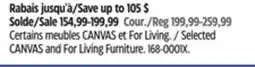 Canadian Tire Selected CANVAS and For Living Furniture offer