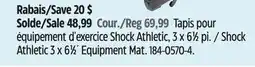 Canadian Tire Shock Athletic 3 x 6 1⁄2´ Equipment Mat offer