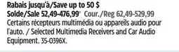 Canadian Tire Selected Multimedia Receivers and Car Audio Equipment offer