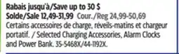Canadian Tire Alarm Clocks and Power Bank offer