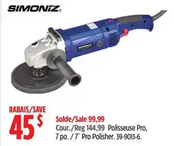Canadian Tire Simoniz 7˝ Pro Polisher offer
