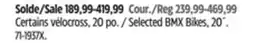 Canadian Tire Selected BMX Bikes, 20˝ offer