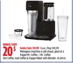 Canadian Tire Hot Coffee, Iced Coffee & Frappe Maker with Blender offer