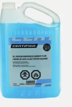 Canadian Tire Certified All Season Windshield Washer Fluid, 3.78L offer