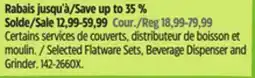 Canadian Tire Selected Flatware Sets offer