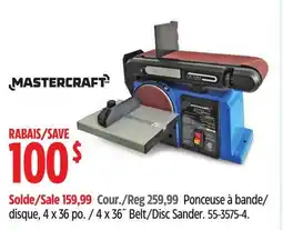 Canadian Tire Mastercraft 4 x 36˝ Belt/Disc Sander offer