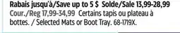 Canadian Tire Selected Mats or Boot Tray offer