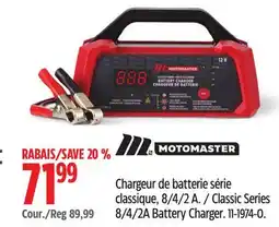 Canadian Tire Motomaster Classic Series 8/4/2A Battery Charger offer