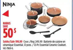 Canadian Tire Ninja 12-Pc Essential Ceramic Cookset offer
