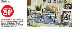 Canadian Tire For Living Avenue Conversation Set, 2 armchairs, loveseat and coffee table offer