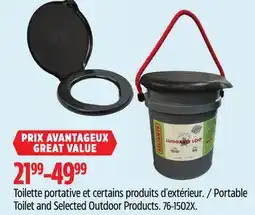 Canadian Tire Portable Toilet and Selected Outdoor Products offer