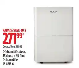 Canadian Tire Noma 35-Pint Dehumidifier offer
