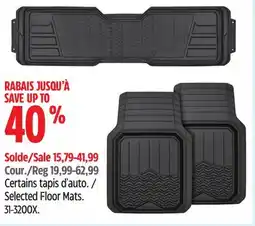 Canadian Tire Motomaster Selected Floor Mats offer