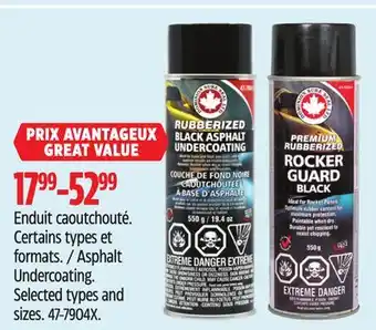 Canadian Tire Asphalt Undercoating offer