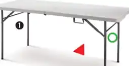 Canadian Tire For Living 6'Folding Table with Carry Handle offer