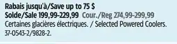 Canadian Tire Selected Powered Coolers offer