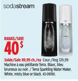 Canadian Tire SodaStream Terra Sparkling Water Maker offer